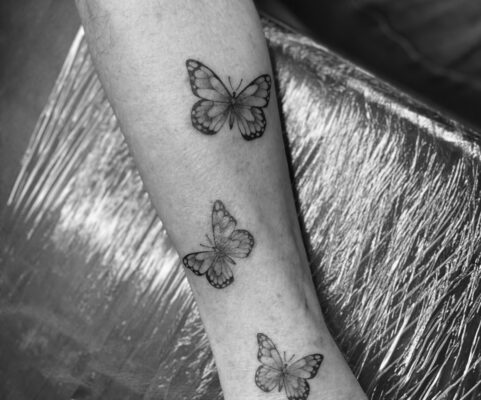 Tattoo-Arbeit New School
