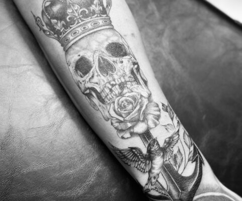 Tattoo-Arbeit New School