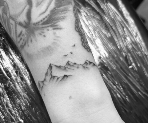 Tattoo-Arbeit New School