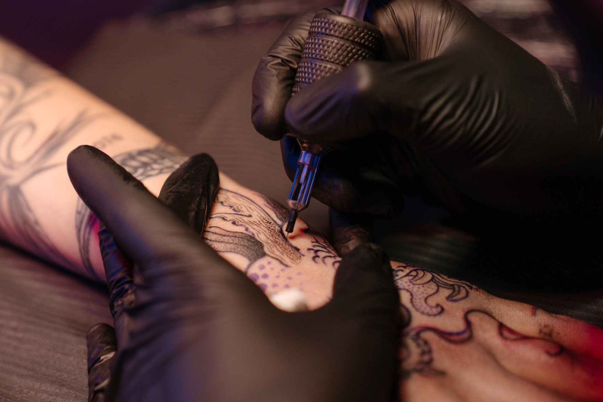 Tattoo-Session im Studio